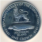 Ascension Island, 1 crown, 1978