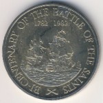 Saint Christopher-Nevis, 20 dollars, 1982