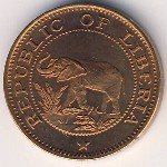 Liberia, 1 cent, 1960–1984