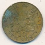 Кения, 10 центов (1980–1991 г.)