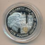 Guernsey, 5 pounds, 1997