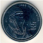 Mexico, 1 peso, 1984–1987