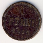 Finland, 1 penni, 1914