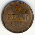 Finland, 1 penni, 1915