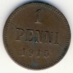Finland, 1 penni, 1915