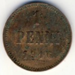 Finland, 1 penni, 1916