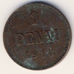 Finland, 1 penni, 1916