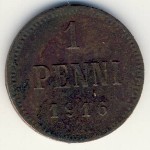 Finland, 1 penni, 1916