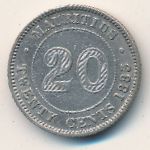 Mauritius, 20 cents, 1877–1899