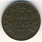 Canada, 1 cent, 1920–1936