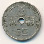 Belgium, 5 centimes, 1938–1939