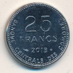 Comoros, 25 francs, 2001–2013