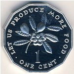 Jamaica, 1 cent, 1975–2002