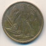 Belgium, 20 francs, 1981