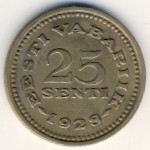 Estonia, 25 senti, 1928