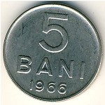 Romania, 5 bani, 1966