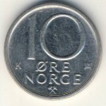 Norway, 10 ore, 1985