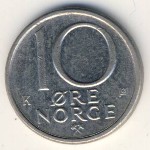 Norway, 10 ore, 1981