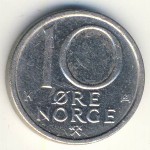 Norway, 10 ore, 1982