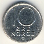 Norway, 10 ore, 1984