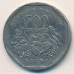 Gabon, 500 francs, 1985
