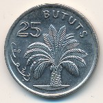 The Gambia, 25 bututs, 1971