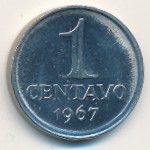 Brazil, 1 centavo, 1967