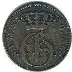 Mecklenburg-Strelitz, 3 pfennig, 1855–1859