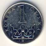 Чехия, 1 крона (1993–2016 г.)
