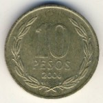 Chile, 10 pesos, 2006