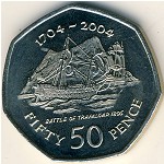 Gibraltar, 50 pence, 2004
