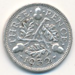 Great Britain, 3 pence, 1932
