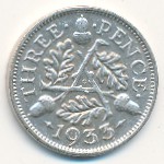 Great Britain, 3 pence, 1933