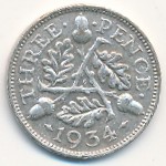 Great Britain, 3 pence, 1934