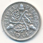 Great Britain, 3 pence, 1934