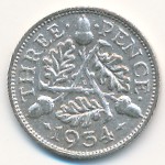 Great Britain, 3 pence, 1934