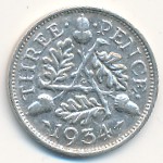 Great Britain, 3 pence, 1934