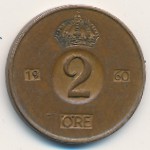 Швеция, 2 эре (1960 г.)