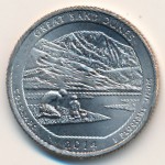 USA, Quarter dollar, 2014