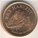 Guyana, 1 dollar, 1996–2012