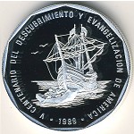Доминиканская республика, 1 песо (1989 г.)