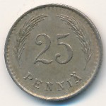 Finland, 25 pennia, 1937
