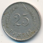 Finland, 25 pennia, 1937