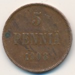 Финляндия, 5 пенни (1908 г.)