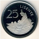 Lesotho, 25 lisente, 1979–1989