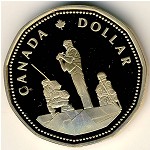 Canada, 1 dollar, 1995