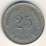 Finland, 25 pennia, 1937