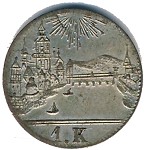 Frankfurt, 1 kreuzer, 1839