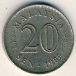 Малайзия, 20 сен (1967–1988 г.)