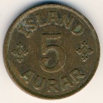 Исландия, 5 эйре (1940–1942 г.)